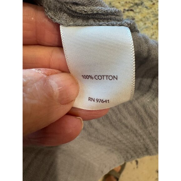 J. Jill Woven Cowl Neck Woven Soft Cotton Top Pullover Casual Minimalist XL - Picture 7 of 10